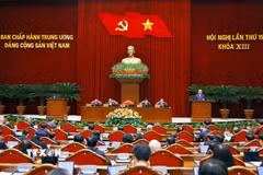 Tổng Bí thư Tô Lâm phát biểu khai mạc Hội nghị lần thứ 15 Ban Chấp hành Trung ương Đảng khóa XIII. (Ảnh: Doãn Tấn/TTXVN)