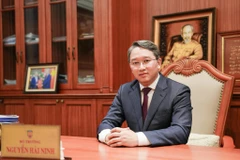 Ủy viên Trung ương Đảng, Bộ trưởng Bộ Tư pháp Nguyễn Hải Ninh. (Ảnh: P.Mai)