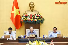 Chủ tịch Quốc hội Trần Thanh Mẫn phát biểu. (Ảnh: Doãn Tấn/TTXVN)