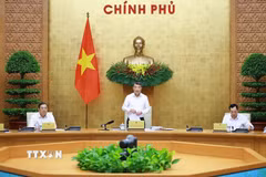 Thủ tướng Lê Minh Hưng chủ trì phiên họp Chính phủ thường kỳ tháng 5 năm 2026. (Ảnh: Dương Giang/TTXVN)