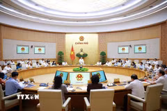 Phiên họp Chính phủ thường kỳ tháng 5 năm 2026. (Ảnh: Dương Giang/TTXVN)