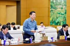 Bộ trưởng Bộ Xây dựng Trần Hồng Minh phát biểu. (Ảnh: Doãn Tấn/TTXVN)