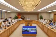 Quang cảnh buổi làm việc. (Nguồn: Cổng Thông tin điện tử Chính phủ)