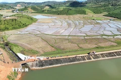 Công trình hồ thủy lợi Cay An. (Nguồn: TTXVN)