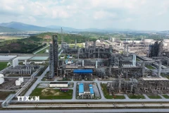 Nhà máy lọc hóa dầu Nghi Sơn nằm trong khu kinh tế Nghi Sơn, phường Nghi Sơn, tỉnh Thanh Hóa. (Ảnh: Vũ Sinh/TTXVN)