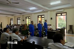 Toàn cảnh xét xử sai phạm tại trường Năng khiếu Thể dục Thể thao Bến Tre. (Ảnh: Huỳnh Phúc Hậu/TTXVN)