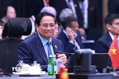 Thủ tướng Phạm Minh Chính tham dự Hội nghị Cấp cao Đông Á (EAS) lần thứ 20. (Ảnh: Dương Giang/TTXVN)