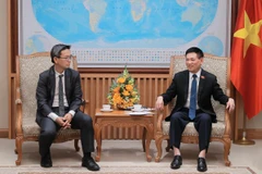 Phó Thủ tướng Hồ Đức Phớc tiếp ông Kim Eng Tan, Giám đốc cấp cao, Tổ chức xếp hạng tín nhiệm S&P. (Ảnh: An Đăng/TTXVN)