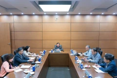 Phó Chủ tịch Quốc hội Nguyễn Khắc Định chủ trì làm việc với các cơ quan về công tác phối hợp chuẩn bị. (Nguồn: Cổng thông tin điện tử Quốc hội Việt Nam)