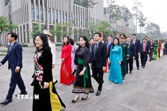 Đại biểu Quốc hội dự khai mạc Kỳ họp thứ nhất, Quốc hội khóa XVI. (Ảnh: Doãn Tấn/TTXVN)
