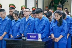 Các bị cáo tại phiên tòa. (Nguồn: PLO)