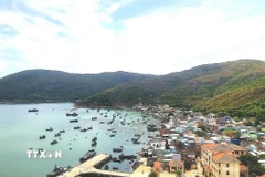 Người dân làng chài Minh Hải phải sống trong cảnh thiếu nước sạch kéo dài nhiều năm. (Ảnh: Quang Thái/TTXVN)