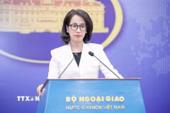 Người Phát ngôn Bộ Ngoại giao Việt Nam Phạm Thu Hằng. (Ảnh: TTXVN phát)