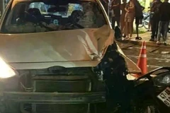 Hiện trường vụ tai nạn.