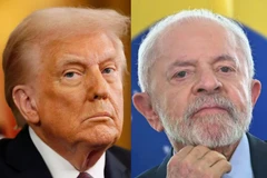 Tổng thống Mỹ Donald Trump (trái) và Tổng thống Brazil Luiz Inacio Lula da Silva. (Nguồn: Nurphoto)
