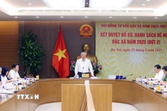 Phó Thủ tướng Thường trực Nguyễn Hòa Bình phát biểu. (Ảnh: Phạm Kiên/TTXVN)