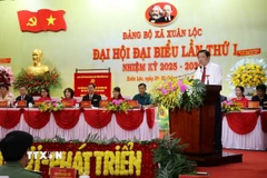 Ông Phan Đình Trạc, Ủy viên Bộ Chính trị, Bí thư Trung ương Đảng, Trưởng Ban Nội chính Trung ương phát biểu chỉ đạo Đại hội. (Ảnh: Sỹ Tuyên/TTXVN)