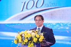 Thủ tướng Phạm Minh Chính phát biểu chỉ đạo tại Lễ trao Giải Báo chí Quốc gia lần thứ 19 - năm 2024. (Ảnh: Dương Giang/TTXVN)