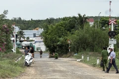 Hiện trường vụ tai nạn. (Ảnh: Tường Quân/TTXVN)