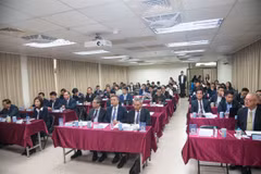 Quang cảnh một hội thảo xúc tiến đầu tư vào Việt Nam. (Nguồn: Vietnam+)