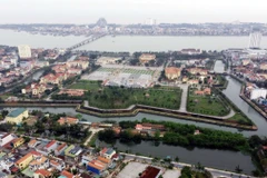 Một góc thành phố Đồng Hới, tỉnh Quảng Bình. (Ảnh: Tá Chuyên/TTXVN)