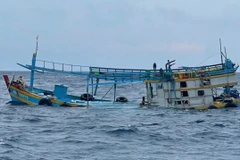 Tàu cá BV 97879 TS bị nạn trên vùng biển Côn Đảo.