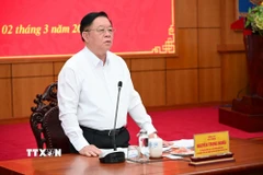 Ông Nguyễn Trọng Nghĩa phát biểu chỉ đạo tại Hội nghị. (Ảnh: Thanh Bình/TTXVN)