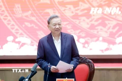 Tổng Bí thư Tô Lâm phát biểu. (Ảnh: Thống Nhất/TTXVN)