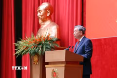 Tổng Bí thư Tô Lâm phát biểu. (Ảnh: Phạm Kiên/TTXVN)