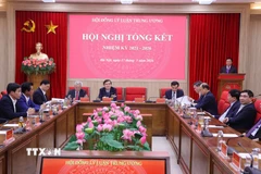 Hội đồng Lý luận Trung ương tổng kết nhiệm kỳ 2021-2026. (Ảnh: Văn Điệp/TTXVN)