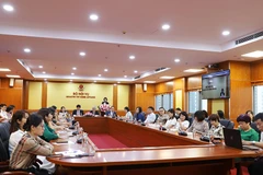 Các đại biểu dự tại điểm cầu Bộ Nội vụ. (Nguồn: Bộ Nội vụ)