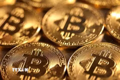 Hình ảnh minh họa đồng tiền điện tử Bitcoin. (Ảnh: Reuters/TTXVN)