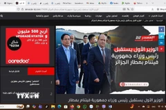 Al Jazaïralyoum đưa tin và đăng ảnh về chuyến thăm. (Ảnh chụp hình bài báo)