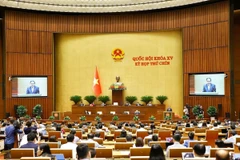 Phiên chất vấn tại Quốc hội. (Ảnh: Doãn Tấn/TTXVN)