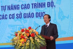 Thứ trưởng Bộ Giáo dục và Đào tạo Phạm Ngọc Thưởng. (Ảnh: Thanh Thương/TTXVN)