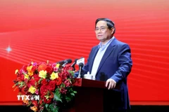 Thủ tướng Phạm Minh Chính phát biểu chỉ đạo. (Ảnh: Phạm Kiên/TTXVN)