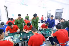 Học viên tại một cơ sở cai nghiện ma túy. (Ảnh minh họa: Phạm Kiên/TTXVN)