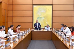 Thủ tướng Phạm Minh Chính, đại biểu Quốc hội thành phố Cần Thơ phát biểu. (Ảnh: Doãn Tấn/TTXVN)