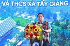 Thủ tướng Phạm Minh Chính phát biểu tại lễ khởi công. (Ảnh: Dương Giang/TTXVN)