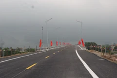 Cầu Hà Bắc 2 nối 2 tỉnh Bắc Ninh và Bắc Giang. (Ảnh: Thái Hùng/TTXVN)