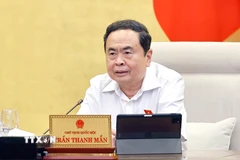 Chủ tịch Quốc hội Trần Thanh Mẫn phát biểu. (Ảnh: Doãn Tấn/TTXVN)