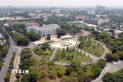 Khu nhà điều hành Đại học quốc gia Thành phố Hồ Chí Minh. (Ảnh: Trung Tuyến/TTXVN)