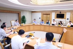 Cuộc họp về chính sách phát triển nhiên liệu hàng không bền vững (SAF). (Ảnh: Văn Điệp/TTXVN)