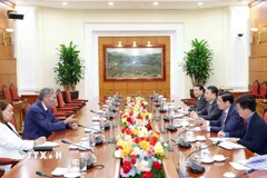 Quang cảnh buổi tiếp. (Ảnh: Phương Hoa/TTXVN)