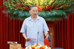 Tổng Bí thư, Chủ tịch nước Tô Lâm phát biểu chỉ đạo. (Ảnh: Thống Nhất/TTXVN)