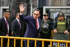 Cựu Tổng thống Peru Martín Vizcarra đến tòa án tại Lima, Peru. (Nguồn: AP)