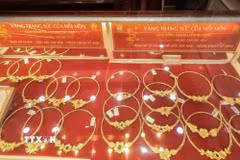 Vàng trang sức. (Ảnh: Phan Phương/TTXVN)