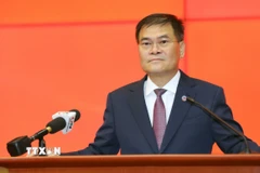 Ông Bùi Văn Khắng, Phó Bí thư Tỉnh ủy, Chủ tịch Ủy ban Nhân dân tỉnh Quảng Ninh. (Ảnh: Văn Đức/TTXVN)