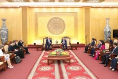 Quang cảnh buổi tiếp. (Ảnh: Đức Phương/TTXVN)