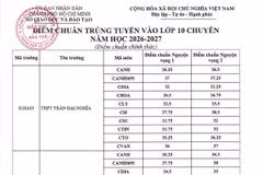 Điểm chuẩn lớp 10 chuyên tại Thành phố Hồ Chí Minh biến động mạnh